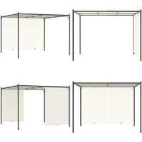 Vidaxl - Pergola mit Verstellbarem Dach Cremeweiß 3x3 m Stahl - Pergola - Pergolas - Home & Living - Weiß von VIDAXL