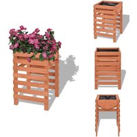 Pflanzgefäß 38x36x60 cm Holz - Holz Pflanzenkübel - Hochbeet - Blumenerde - Gartengeräte - Gartenmöbel von VIDAXL