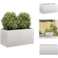 Pflanzgefäß 80x40x40 cm Edelstahl - Pflanzkübel - Pflanzgefäß - Pflanzschale - Hochbeet von VIDAXL