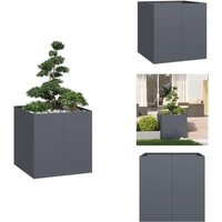 Pflanzgefäß Anthrazit 80x80x80 cm Stahl - Pflanzkübel - Pflanzgefäß - Pflanzschale - Hochbeet Pflanzgefäß Anthrazit 80x80x80 cm Stahl - Pflanzkübel - Pflanzgefäß - Pflanzschale - Hochbeet von VIDAXL