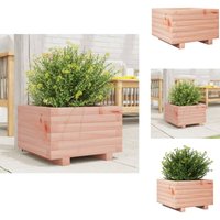 Pflanzkübel 40x40x26,5 cm Massivholz Douglasie - Holzgartenmöbel - Hochbeet - Pflanzkübel - Gartenpflanze - Blumenerde von VIDAXL