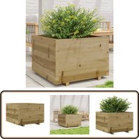 Pflanzkübel 70x70x49,5 cm Kiefernholz Imprägniert - Holzpflanze - Hochbeet - Blumenerde - Gartendekoration - Pflanztopf von VIDAXL