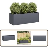 Pflanzkübel Anthrazit 120x40x40 cm Kaltgewalzter Stahl - Vidaxl Pflanzkübel Anthrazit 120x40x40 cm Kaltgewalzter Stahl - Vidaxl von VIDAXL