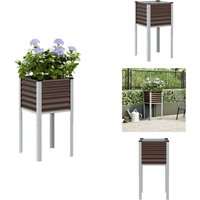Pflanzkübel Braun 45x45x88 cm Stahl - Pflanzkübel - Blumenkübel - Pflanzgefäß - Blumenkasten Pflanzkübel Braun 45x45x88 cm Stahl - Pflanzkübel - Blumenkübel - Pflanzgefäß - Blumenkasten von VIDAXL