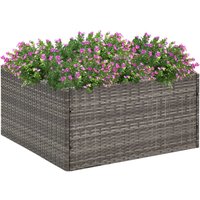 Pflanzkübel Grau 80x80x40 cm Poly Rattan - Vidaxl Pflanzkübel Grau 80x80x40 cm Poly Rattan - Vidaxl von VIDAXL