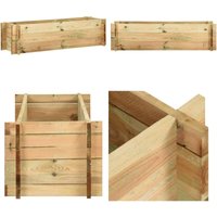 Pflanzkübel Hochbeet Kiefernholz Imprägniert 120 cm - Pflanzkübel - Hochbeet - Blumenerde - Gartenmöbel - Gartendekoration - Home & Living von VIDAXL