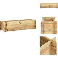 Pflanzkübel Hochbeet Kiefernholz Imprägniert 120 cm - Pflanzkübel - Hochbeet - Blumenerde - Gartenmöbel - Gartendekoration Pflanzkübel Hochbeet Kiefernholz Imprägniert 120 cm - Pflanzkübel - Hochbeet - Blumenerde - Gartenmöbel - Gartendekoration von VIDAXL