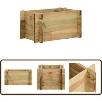 Pflanzkübel Hochbeet Kiefernholz Imprägniert 40 cm - Pflanzkübel - Hochbeet - Blumenerde - Gartenmöbel - Gartendeko von VIDAXL