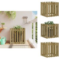Pflanzkübel Latten-Design 70x70x70 cm Kiefernholz Imprägniert - Holzpflanze - Blumenerde - Gartendekoration - Kübeln - Pflanzgefäße Pflanzkübel Latten-Design 70x70x70 cm Kiefernholz Imprägniert - Holzpflanze - Blumenerde - Gartendekoration - Kübeln - Pflanzgefäße von VIDAXL