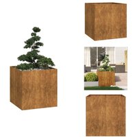 Pflanzkübel Rostig 80x80x80 cm Wetterfester Stahl - Pflanzgefäß - Pflanzgefäße - Pflanztopf - Pflanzgefäßständer Pflanzkübel Rostig 80x80x80 cm Wetterfester Stahl - Pflanzgefäß - Pflanzgefäße - Pflanztopf - Pflanzgefäßständer von VIDAXL
