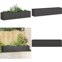 Pflanzkübel Schwarz 200x40x40 cm Kaltgewalzter Stahl - Vidaxl Pflanzkübel Schwarz 200x40x40 cm Kaltgewalzter Stahl - Vidaxl von VIDAXL