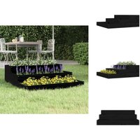 Pflanzkübel Schwarz 78x78x27 cm Massivholz Kiefer - Holzpflanze - Hochbeet - Blumenerde - Gartendeko - Kübeln Pflanzkübel Schwarz 78x78x27 cm Massivholz Kiefer - Holzpflanze - Hochbeet - Blumenerde - Gartendeko - Kübeln von VIDAXL