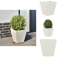 Pflanzkübel Weiß 30x30x30 Stahl - Pflanzkübel - Blumenkübel - Pflanzgefäß - Blumenkasten Pflanzkübel Weiß 30x30x30 Stahl - Pflanzkübel - Blumenkübel - Pflanzgefäß - Blumenkasten von VIDAXL