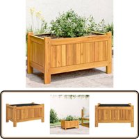 Pflanzkübel mit Einlage 54x31x30 cm Massivholz Akazie - Holzpflanze - Blumentopf - Gartendeko - Akasie - Balkonpflanzen Pflanzkübel mit Einlage 54x31x30 cm Massivholz Akazie - Holzpflanze - Blumentopf - Gartendeko - Akasie - Balkonpflanzen von VIDAXL