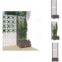 Pflanzkübel mit Rankgitter Braun 40x40x121,5 cm pp - Blumentopf - Kübel - Gartentöpfen - Rankgitter - Polypropylen Topf Pflanzkübel mit Rankgitter Braun 40x40x121,5 cm pp - Blumentopf - Kübel - Gartentöpfen - Rankgitter - Polypropylen Topf von VIDAXL