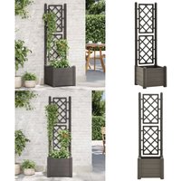 Pflanzkübel mit Spalier 43x43x142 cm pp Anthrazit - Gartengefäß - Blumentopf - Hochbeet - Spalierpflanze - Polypropylen Topf - Home & Living Pflanzkübel mit Spalier 43x43x142 cm pp Anthrazit - Gartengefäß - Blumentopf - Hochbeet - Spalierpflanze - Polypropylen Topf - Home & Living von VIDAXL