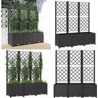 Vidaxl - Pflanzkübel mit Spalier Schwarz 120x40x136 cm pp - Blumenkübel - Rankgitter - Gartendekoration - Übertopf - Polypropylen - Home & Living Vidaxl - Pflanzkübel mit Spalier Schwarz 120x40x136 cm pp - Blumenkübel - Rankgitter - Gartendekoration - Übertopf - Polypropylen - Home & Living von VIDAXL