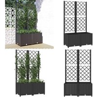 Pflanzkübel mit Spalier Schwarz 80x40x136 cm pp - Blumenkübel - Rankgitter - Gartendekoration - Übertopf - Polypropylen - Home & Living Pflanzkübel mit Spalier Schwarz 80x40x136 cm pp - Blumenkübel - Rankgitter - Gartendekoration - Übertopf - Polypropylen - Home & Living von VIDAXL