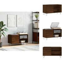 Plattenschrank Braun Eichen-Optik 85x38x48 cm Holzwerkstoff - Plattenregal - Schallplattenregale - Vinyl Regal - Musik Regalsystem - Wohnzimmer Plattenschrank Braun Eichen-Optik 85x38x48 cm Holzwerkstoff - Plattenregal - Schallplattenregale - Vinyl Regal - Musik Regalsystem - Wohnzimmer von VIDAXL