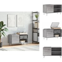 Plattenschrank Grau Sonoma 85x38x48 cm Holzwerkstoff - Plattenspeicher - Schallplattenregal - Vinyl Regal - Wohnzimmermöbel - Industrielles Design Plattenschrank Grau Sonoma 85x38x48 cm Holzwerkstoff - Plattenspeicher - Schallplattenregal - Vinyl Regal - Wohnzimmermöbel - Industrielles Design von VIDAXL