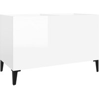 Kommode,Plattenschrank Hochglanz-Weiß 74,5x38x48 cm Holzwerkstoff vidaXL von BONNEVIE
