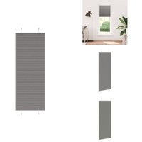 Plissee Anthrazit 75x200 cm Stoffbreite 74,4 cm Polyester - Plissee - Plissees - Faltrollo - Jalousie von VIDAXL