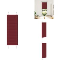 Plissee Bordeauxrot 45x150 cm Stoffbreite 44,4 cm Polyester - Plissee - Plissees - Faltrollo - Jalousie von VIDAXL