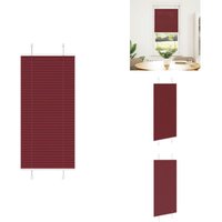 Plissee Bordeauxrot 55x100 cm Stoffbreite 54,4 cm Polyester - Plissee - Plissees - Faltrollo - Jalousie von VIDAXL