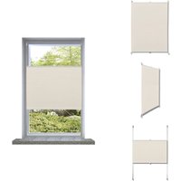 Plissee Faltrollo Rollo Plisseerollo 110x150cm Creme - Sonnen- Und Sichtschutz - Plissee - Rollo - Faltrollo - Fenstert Decoration von VIDAXL