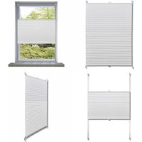 Plissee Faltrollo Rollo Plisseerollo 50x125cm Weiß - Sonnen- Und Sichtschutz - Plissee - Rollo - Faltrollo - Fensterdeko - Home & Living Plissee Faltrollo Rollo Plisseerollo 50x125cm Weiß - Sonnen- Und Sichtschutz - Plissee - Rollo - Faltrollo - Fensterdeko - Home & Living von VIDAXL
