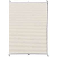 Bonnevie - Plissee Faltrollo Rollo Plisseerollo 70x125cm Creme vidaXL136072 von BONNEVIE