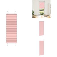 Plissee Rosa 40x100 cm Stoffbreite 39,4 cm Polyester - Plissee - Plissees - Faltrollo - Jalousie von VIDAXL