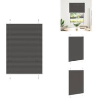 Vidaxl - Plissee Schwarz 95x100 cm Stoffbreite 94,4 cm Polyester - Plissee - Plissees - Faltrollo - Jalousie von VIDAXL