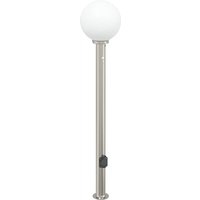 Pollerleuchte mit Sensor und Steckdose 120 cm Edelstahl IP44 vidaXL von VIDAXL