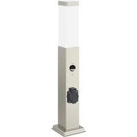 Pollerleuchte mit Sensor und Steckdose 50 cm Edelstahl IP44 vidaXL von VIDAXL