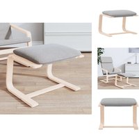 Polsterhocker - Living Fußhocker Hellgrau 51x41x40 cm Stoff - Grau Polsterhocker - Living Fußhocker Hellgrau 51x41x40 cm Stoff - Grau von VIDAXL