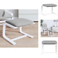 Polsterhocker - Living Fußhocker Hellgrau 51x41x40 cm Stoff Polsterhocker - Living Fußhocker Hellgrau 51x41x40 cm Stoff von VIDAXL