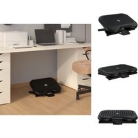 Polsterhocker - Living Fußstütze Schwarz 46x34,5x11 cm - Schwarz von VIDAXL