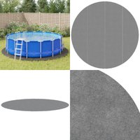 Pool-Bodentuch Hellgrau Ø500 cm Polyester Geotextil - Pool-Bodentuch - Pool-Bodentücher - Home & Living - Grau von VIDAXL