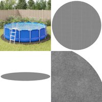 Pool-Bodentuch Hellgrau Ø550 cm Polyester Geotextil - Pool-Bodentuch - Pool-Bodentücher - Home & Living - Grau von VIDAXL