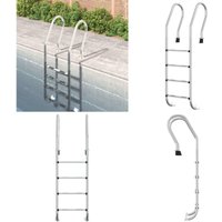 Pool-Leiter 54x38x184,5 cm Edelstahl 304 - Schwimmbadleiter - Schwimmbadleitern - Home & Living - Silber von VIDAXL