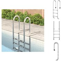 Pool-Lleiter, -treppen & -rampen - Living Pool-Leiter 54x38x158 cm Edelstahl 304 - Silber Pool-Lleiter, -treppen & -rampen - Living Pool-Leiter 54x38x158 cm Edelstahl 304 - Silber von VIDAXL