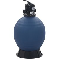 Vidaxl - Pool-Sandfilter mit 6-Wege-Ventil Filterkessel Blau 560 mm von VIDAXL