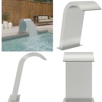 Pool-Wasserfall 50x30x60 cm Edelstahl 304 - Pool Fontäne - Pool Fontänen - Home & Living - Silber von VIDAXL