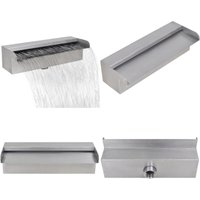 Pool-Wasserfall Fontäne Rechteckig Edelstahl 30 cm - Schwalldusche - Schwallduschen - Home & Living - Silber Pool-Wasserfall Fontäne Rechteckig Edelstahl 30 cm - Schwalldusche - Schwallduschen - Home & Living - Silber von VIDAXL