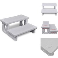 Pool- & Whirlpool-Zubehör - Whirlpooltreppe Weiß Pool- & Whirlpool-Zubehör - Whirlpooltreppe Weiß von VIDAXL