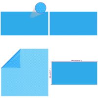 Vidaxl - Poolabdeckung Blau 400×200 cm pe - Poolabdeckung - Poolabdeckungen - Home & Living - Blau von VIDAXL