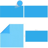 Vidaxl - Poolabdeckung Blau 488×244 cm pe - Poolabdeckung - Poolabdeckungen - Home & Living - Blau von VIDAXL