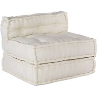 Pouf Modular Creme 70x70x54 cm Stoff Vidaxl von VIDAXL