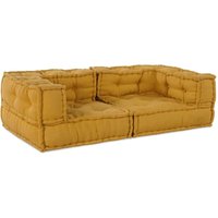 Pouf Modular Gelb 140x70x36 cm Stoff vidaXL Pouf Modular Gelb 140x70x36 cm Stoff vidaXL von VIDAXL